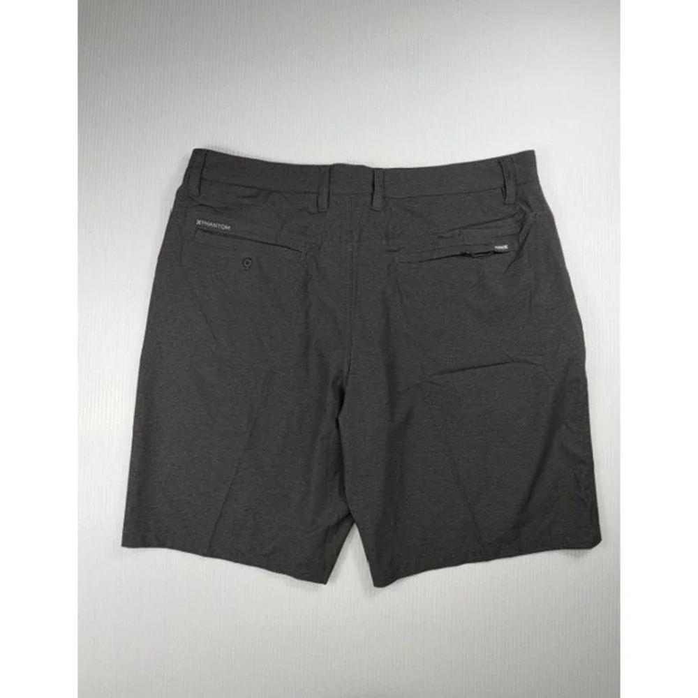 Hurley Shorts Mens 33 Phantom Static Walkshorts Black Grey Stretch Gorpcore
